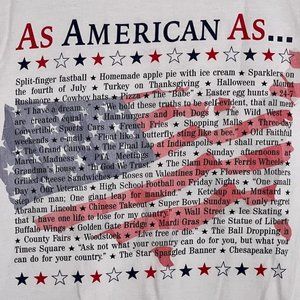 As American As...Graphic Americana Adult XL Hanes T-Shirt